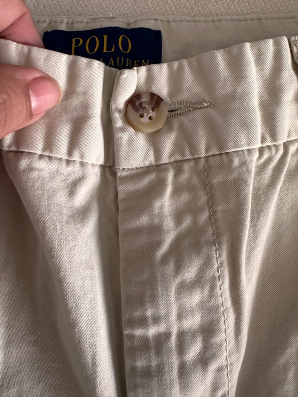 Light Beige Straight Leg Pants - Picture 4 of 6